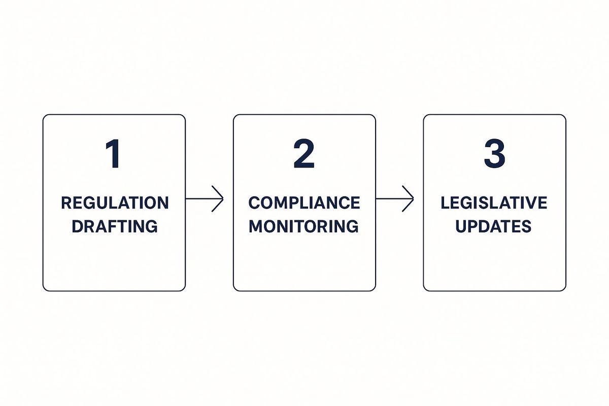 Infographic about law and artificial intelligence