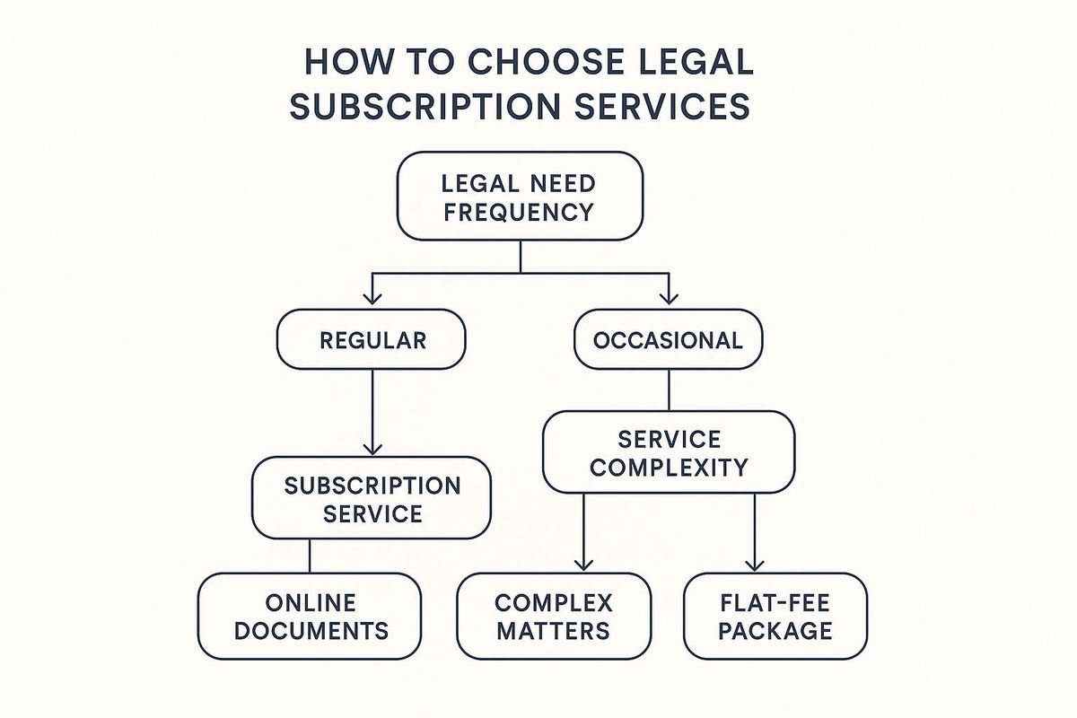 Infographic showing key data about Legal Subscription Services