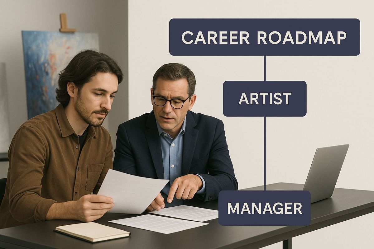Infographic about artist management contract