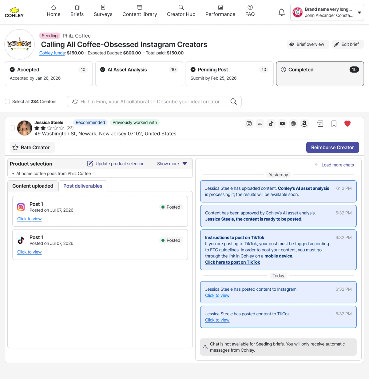 cohley-product-seeding-feature-dashboard