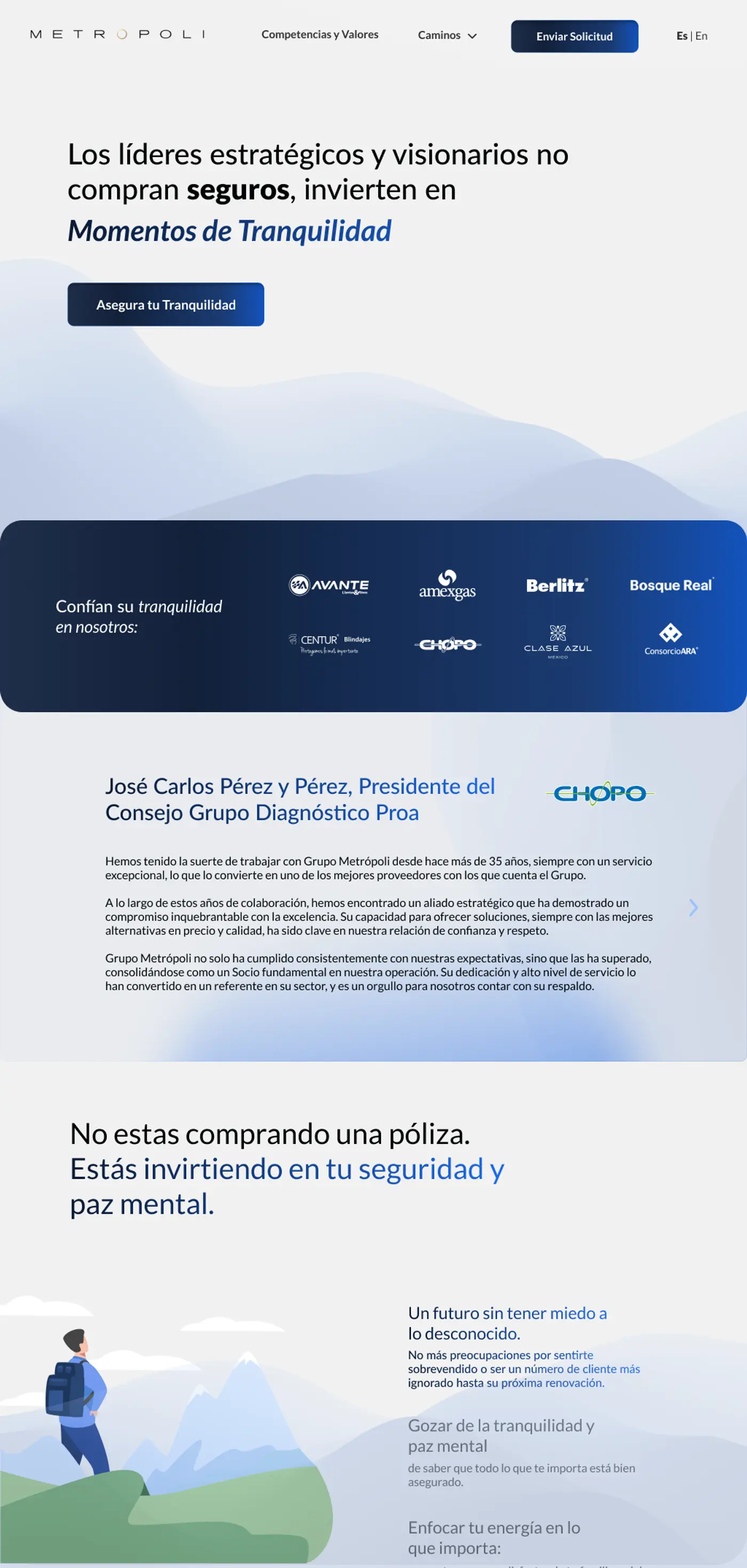 Grupo Metrópoli: Presencia Corporativa de Alta Velocidad