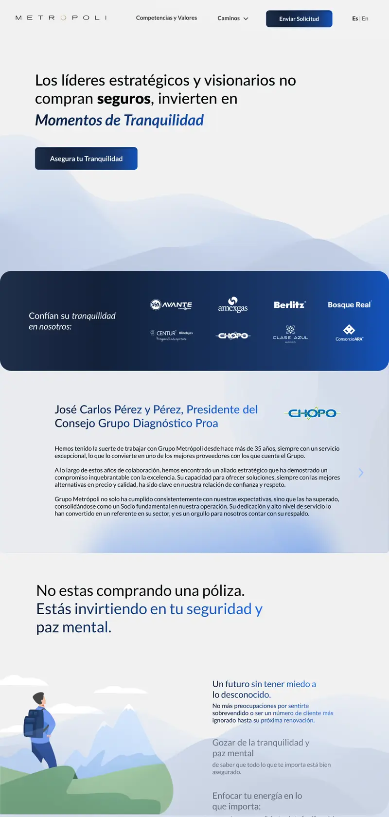 Grupo Metrópoli: Presencia Corporativa de Alta Velocidad
