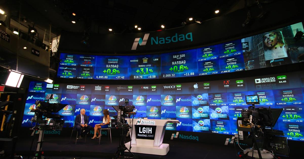 Nasdaq MarketSite LED screen in Times Square, New York