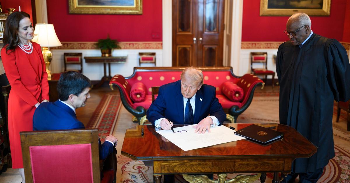 Kevin Warsh sworn in as Federal Reserve Chair at the White House, May 2026