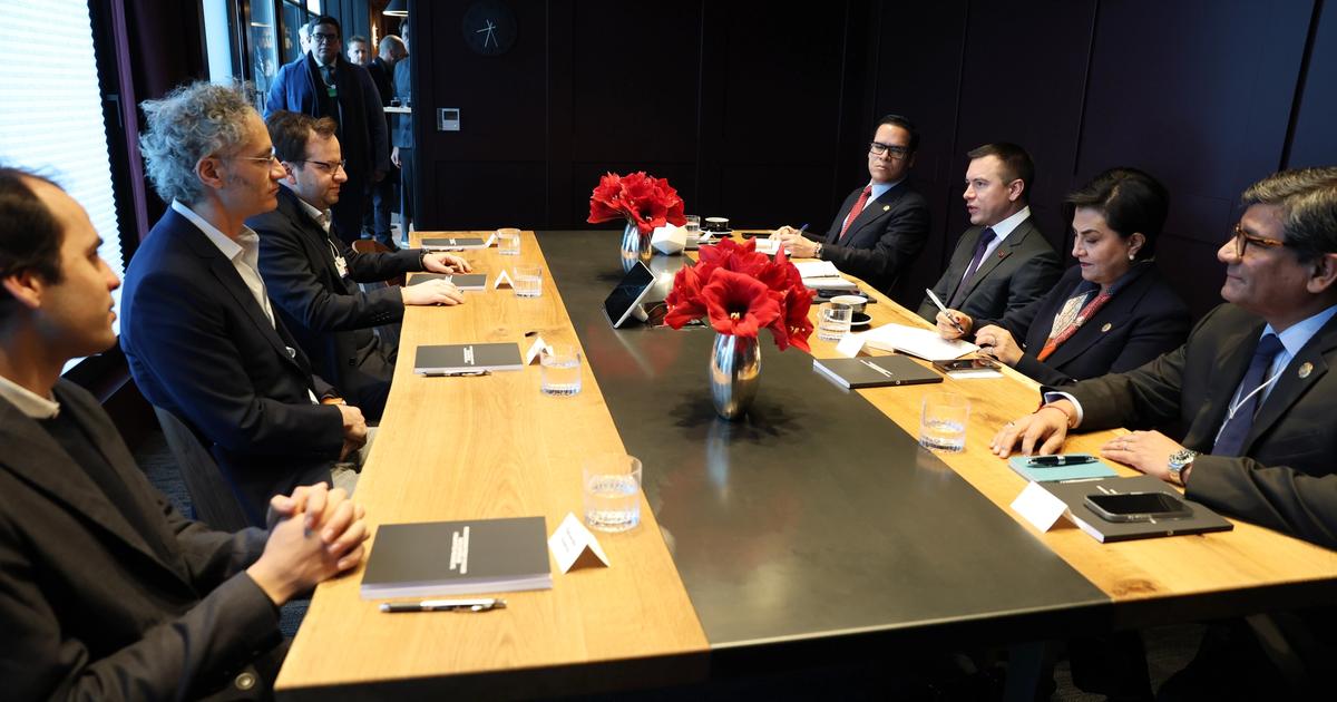 Alex Karp, CEO of Palantir Technologies, at the World Economic Forum in Davos