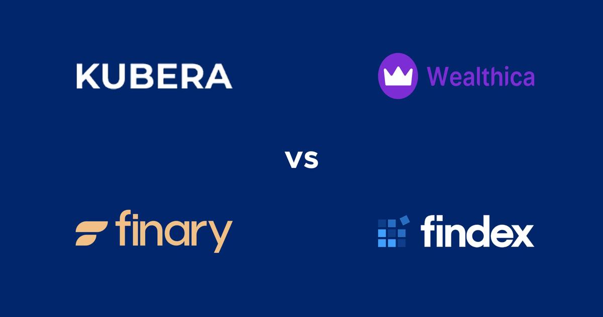 Best Portfolio Management Alternatives between Kubera, Wealthica, Finary, and Findex