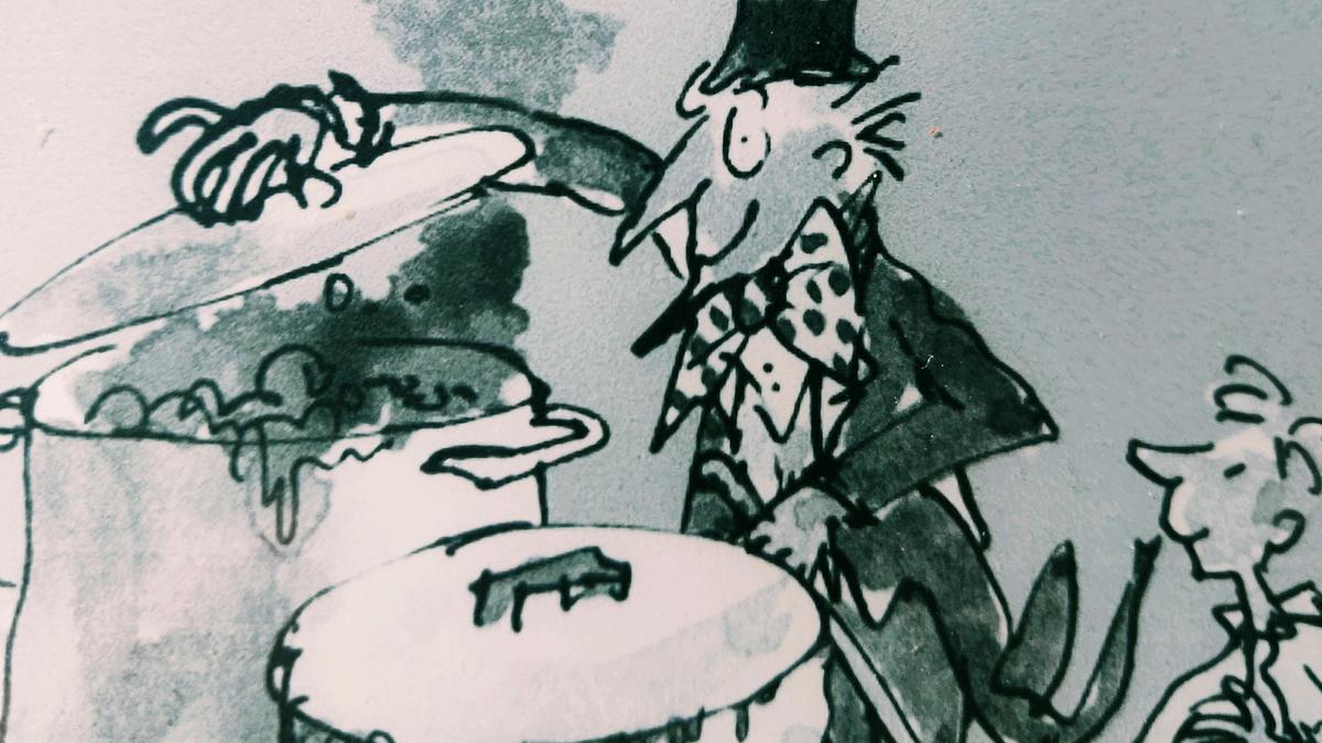 Cover detail from Charlie and the Chocolate Factory by Quentin Blake