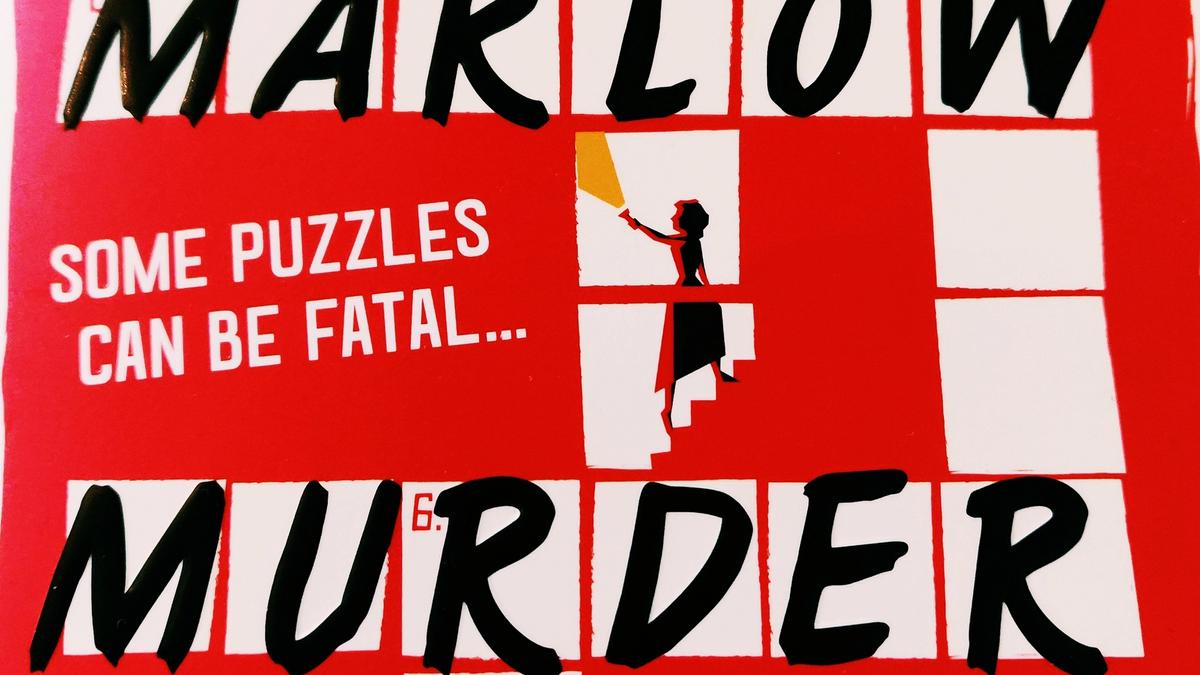 Cover detail of The Marlow Murder Club by Robert Thorogood showing a crossword