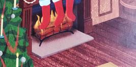 Cover detail from Silent Nights edited by Martin Edwards showing. shadow falling on a fireplace rug
