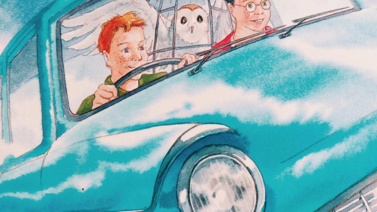 Cover detail from Harry Potter and the Chamber of Secrets