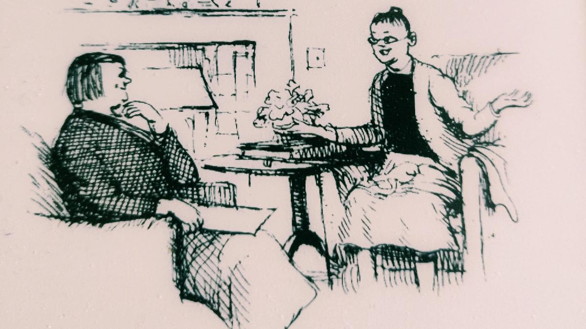 Illustration from Celebrations at Thrush Green by Miss Read