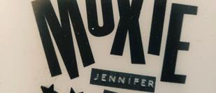 Inner Cover of Moxie by Jennifer Mathieu showing title and stars decoration