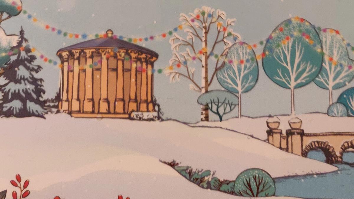 Cover Detail of the Winter Garden by Heidi Swain