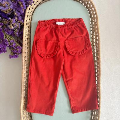 Pantalon enfant en velours côtelé - Maria Jamsin rouille