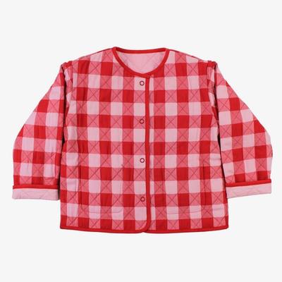 Veste matelassée enfant réversible Toby Tiger - Vichy Rouge