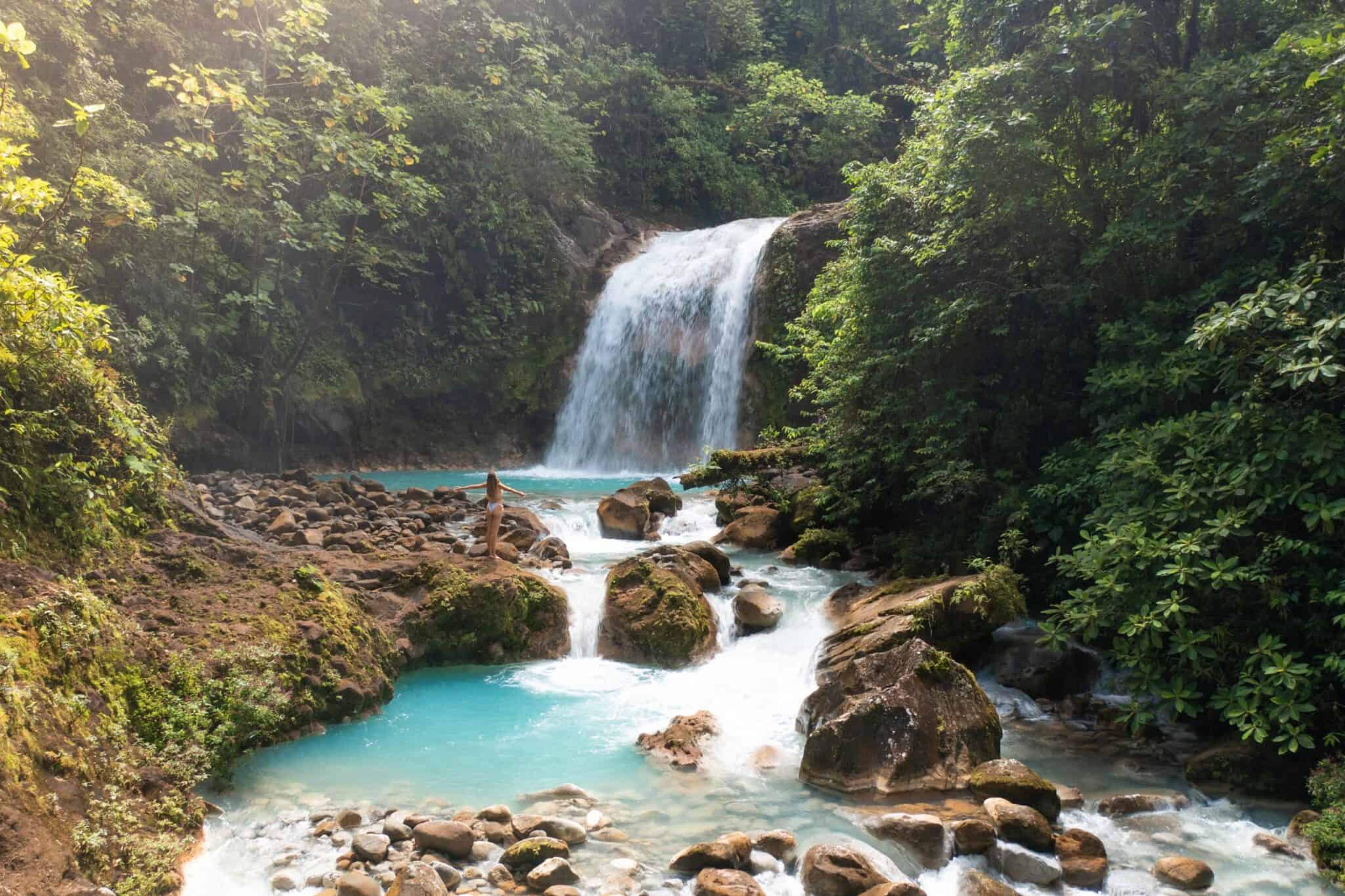 Blaue Wasserfälle Costa Rica