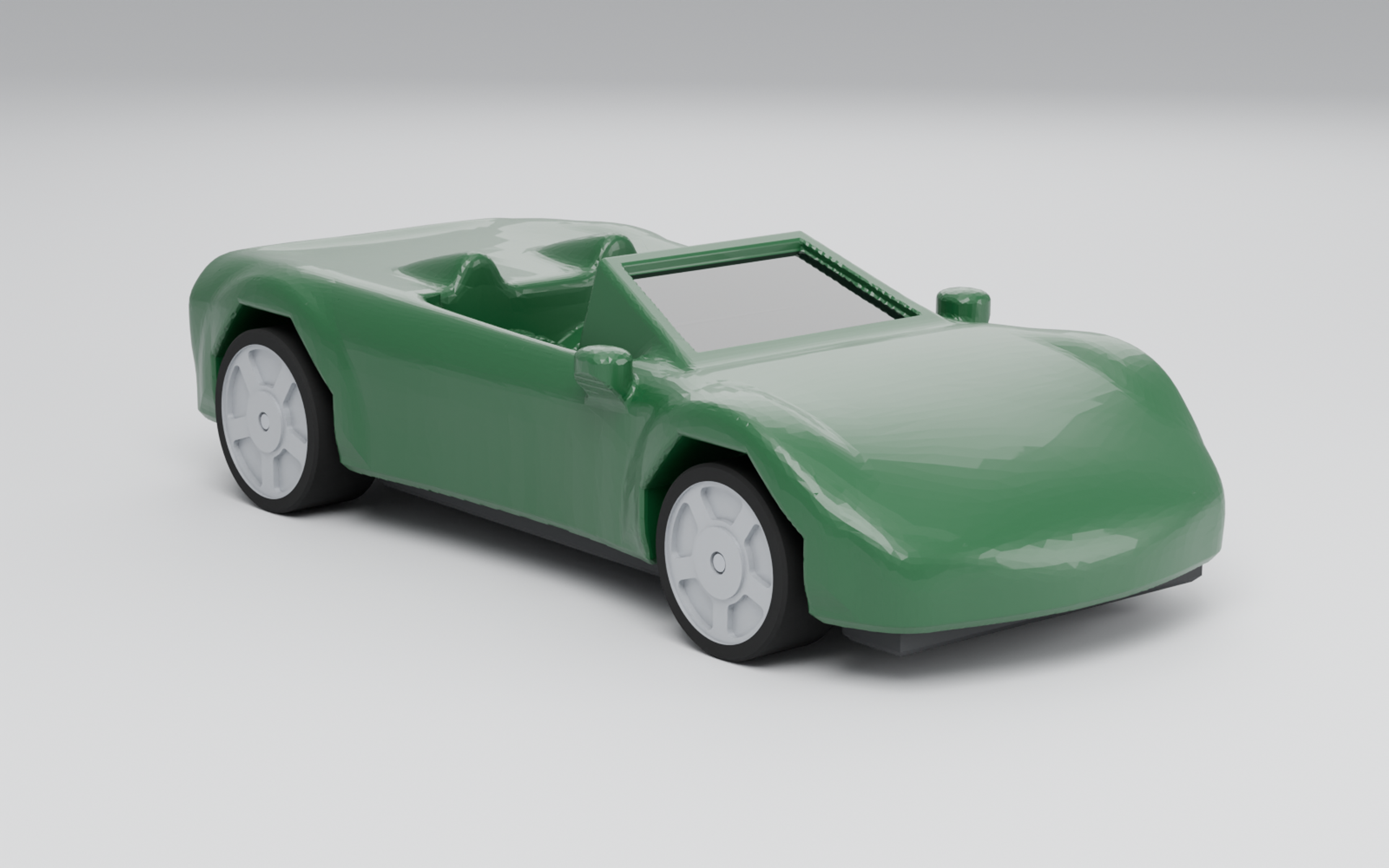 R1 Roadster 1:64 on the metal axle chassis with classic 5-spoke wheels and nail-head axle ends