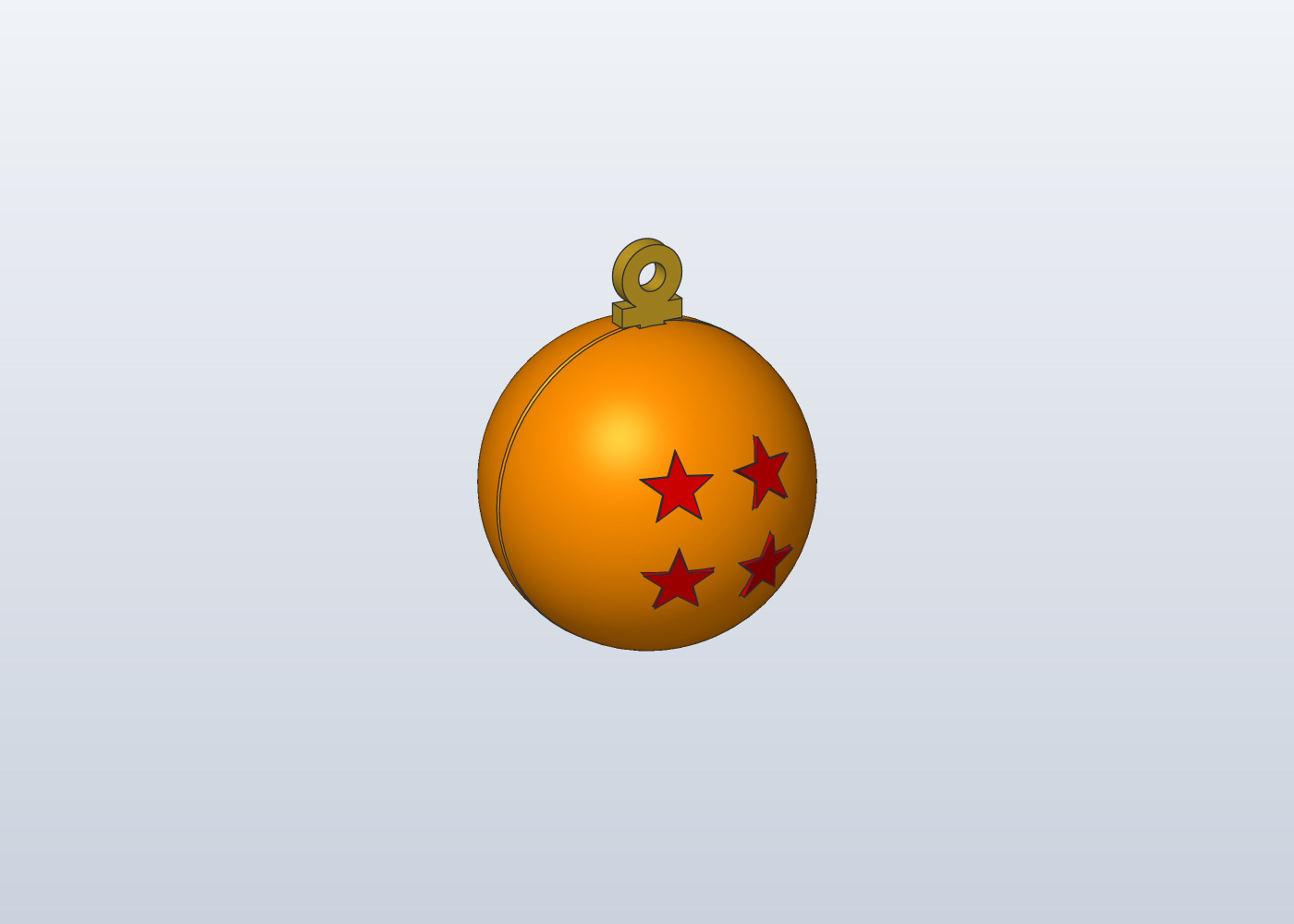 Wish Orb Christmas Ornament, 1 to 7 Stars, 50 mm, Press-In Star Tiles, No Supports