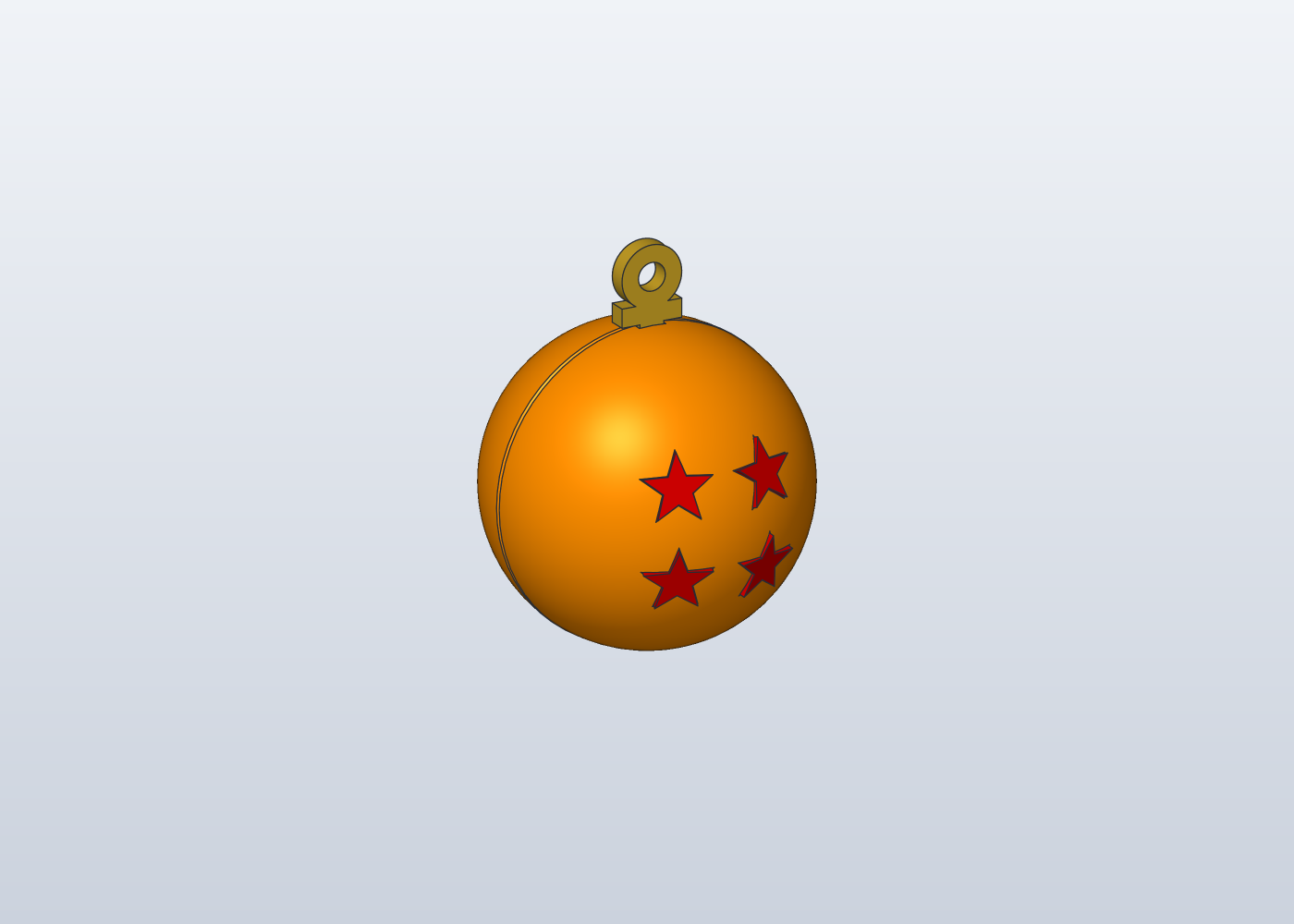 Wish Orb Christmas Ornament, 1 to 7 Stars, 50 mm, Press-In Star Tiles, No Supports