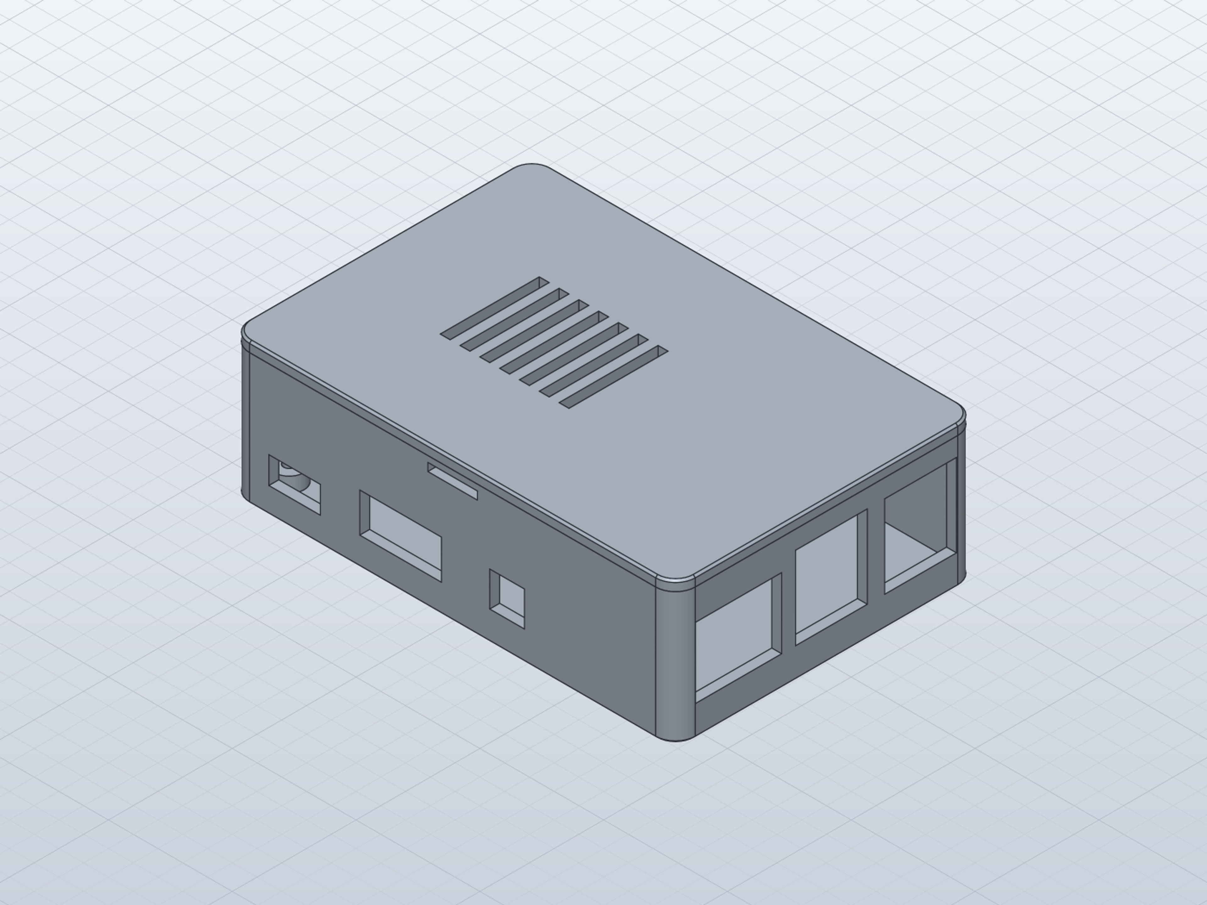 Raspberry Pi 3 Model B Case (Self-Tap or Heat-Set Insert Base, Snap-Fit Plain / GPIO / 30mm Fan Lids)