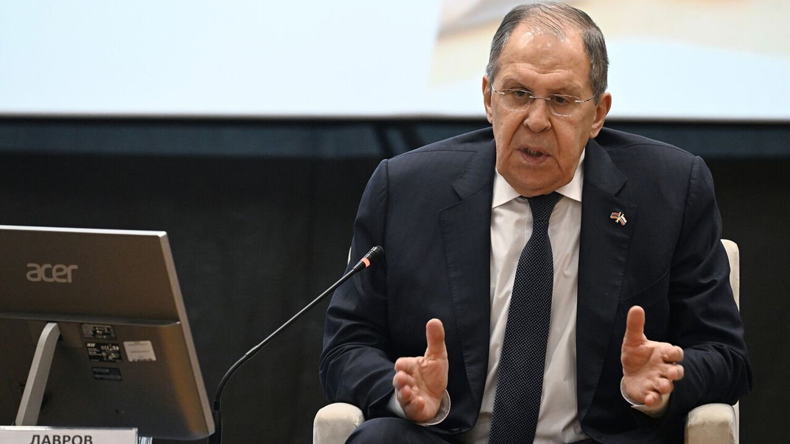 Lavrov Warns U.S. Strike on Iran Would Have Serious Consequences
