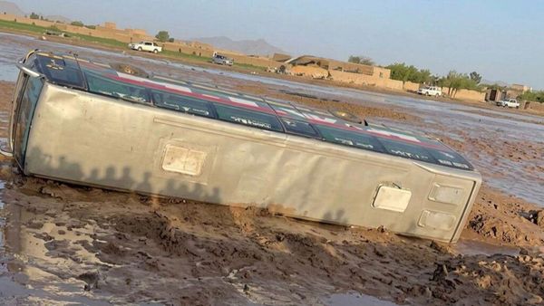 Bus Overturns into Water in Herat's Zawal District; All Passengers Rescued
