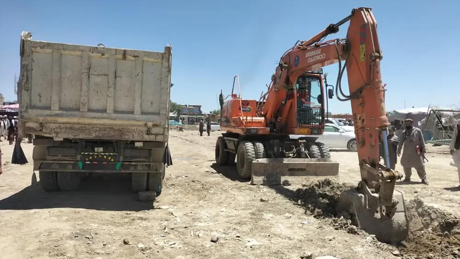Construction of Tahseeldar Khan Commercial Market Begins in Paktika