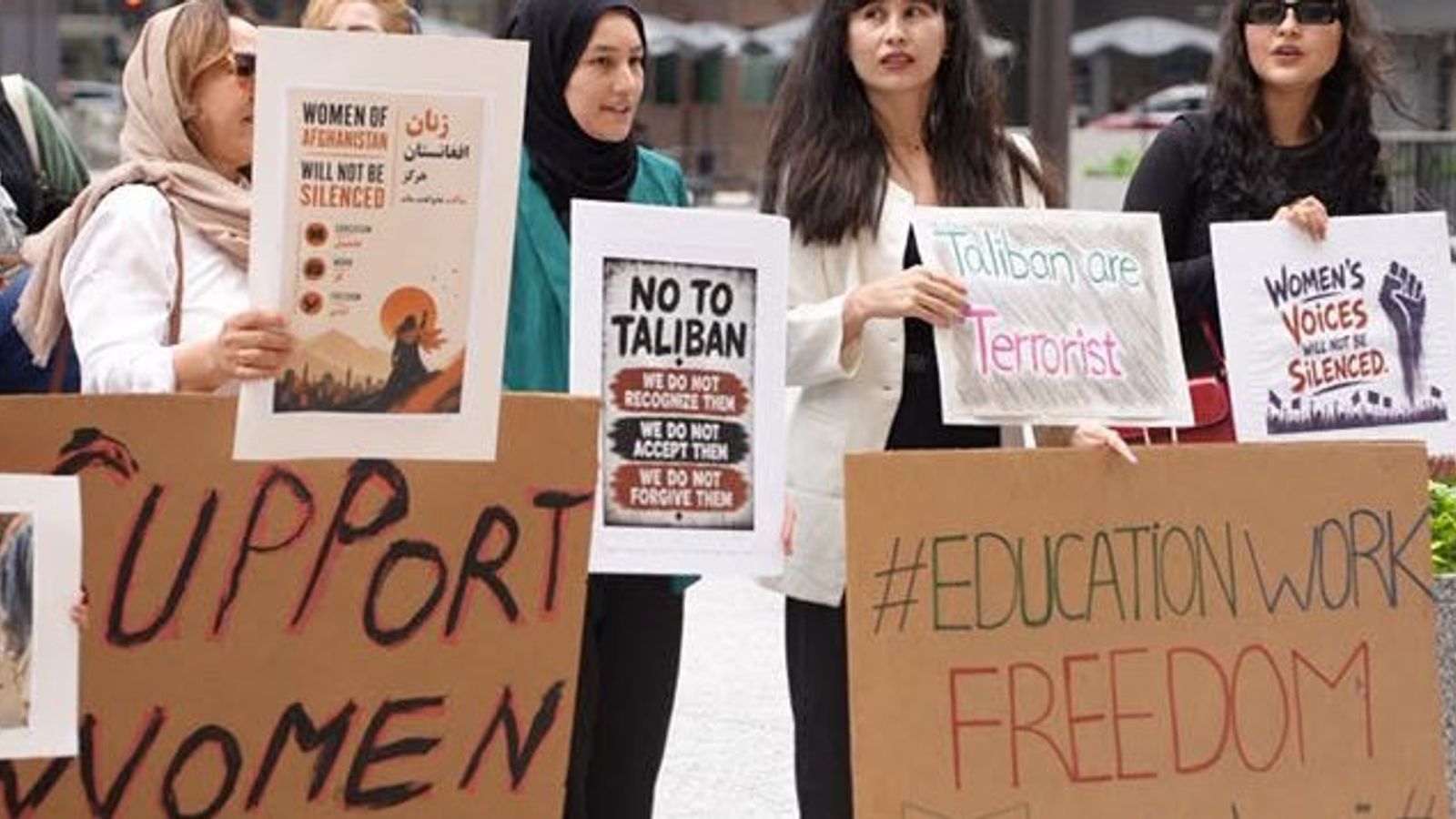 Protesters in Chicago Call for International Mechanism to Investigate Human Rights Violations in Afghanistan