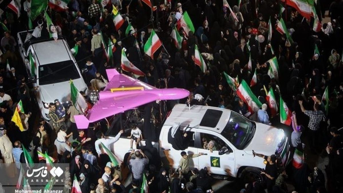 Iran Unveils Pink-Painted Shahed-136 Drones at Girls’ Day Event in Ahvaz