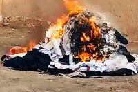 Herat taekwondo athlete burns uniforms in protest over sport's decline