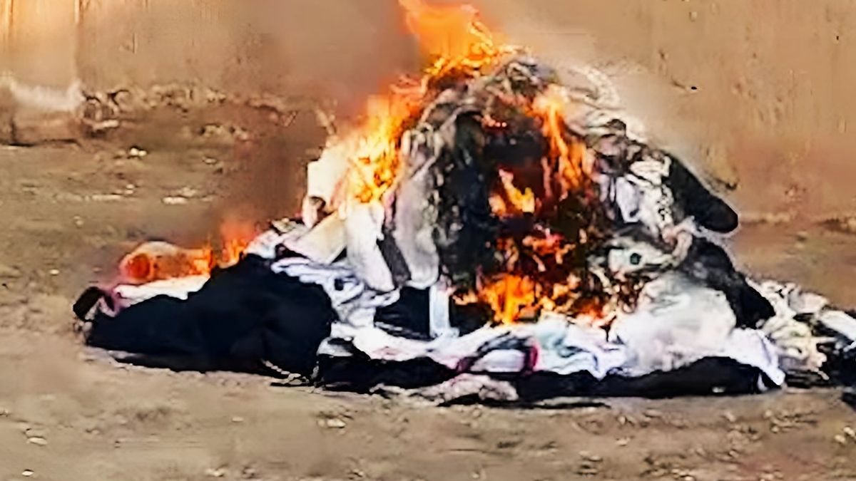 Herat taekwondo athlete burns uniforms in protest over sport's decline