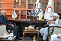 Afghan Red Crescent Society Head Meets International Federation Official in Afghanistan