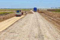 Rehabilitation Works Begin on First Layer of Balkh-Sheberghan Road