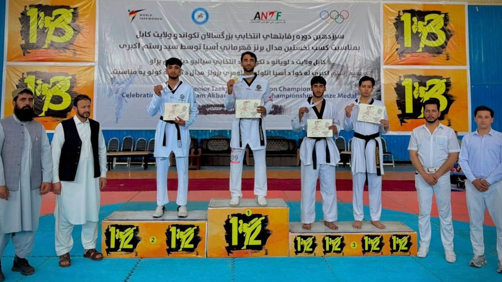 Munir Ahmad's Team Wins 13th Kabul Adult Taekwondo Selection Competition