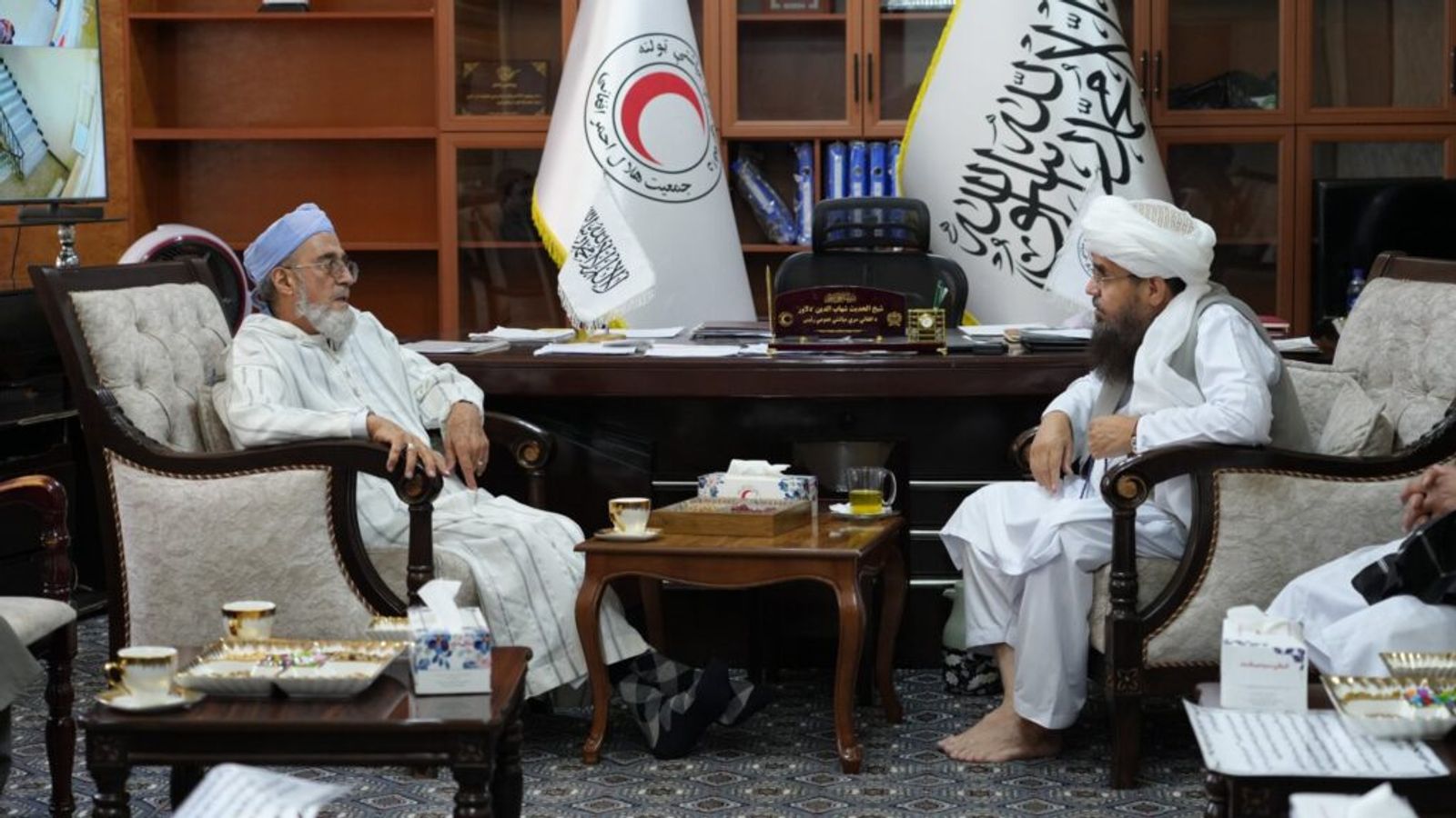 Delawar Meets Mojaddedi to Discuss Returning Personalities and National Unity