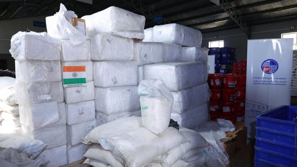India Hands Over Three Tons of Humanitarian Aid to Afghanistan's National Disaster Management Preparedness Authority