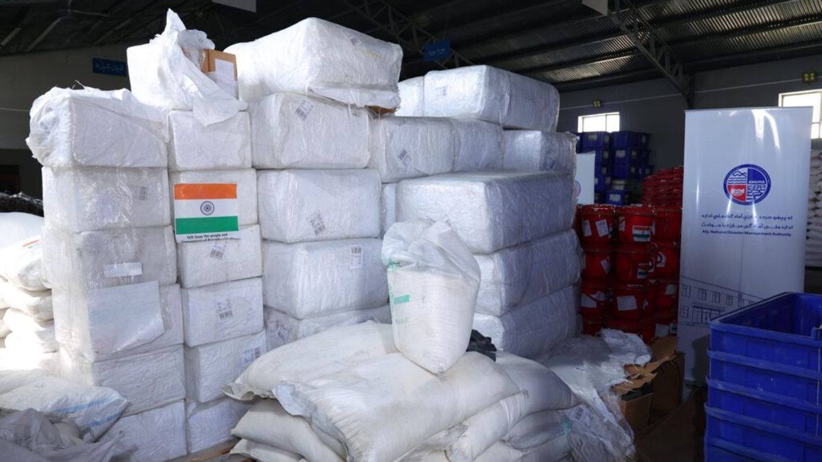 India Hands Over Three Tons of Humanitarian Aid to Afghanistan's National Disaster Management Preparedness Authority