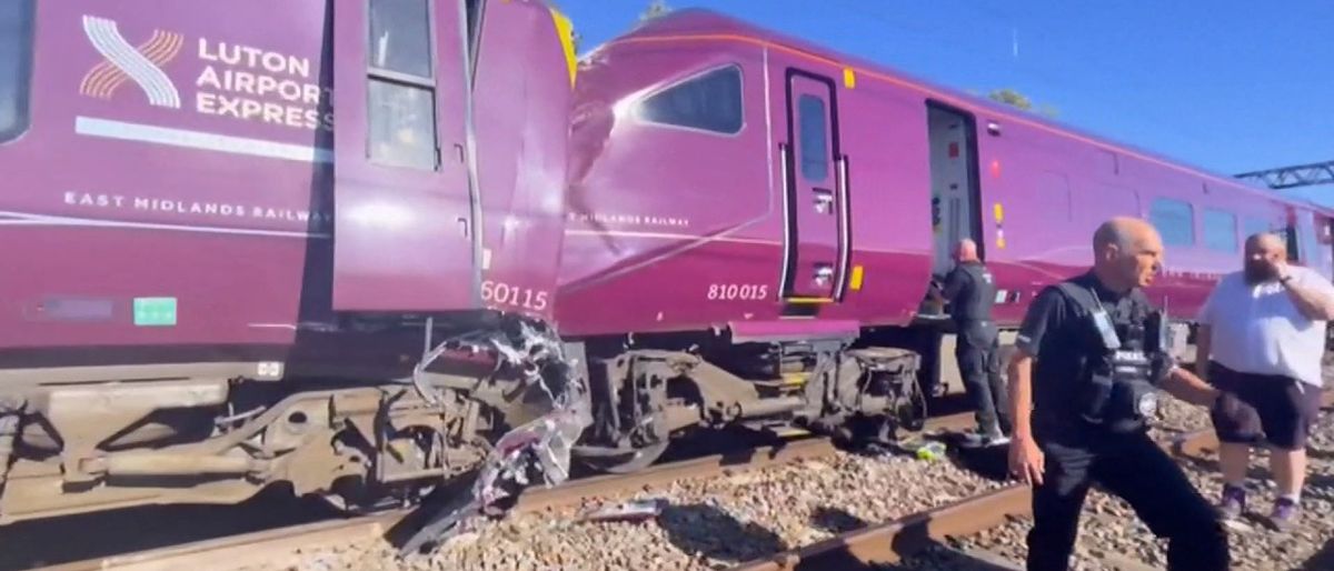 Two trains collide in northern London, killing one and injuring nearly 90