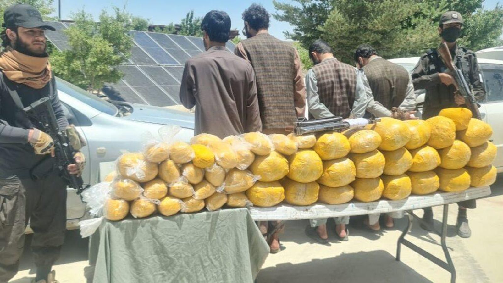 Four arrested, 231 kilograms of opium seized in Ghazni