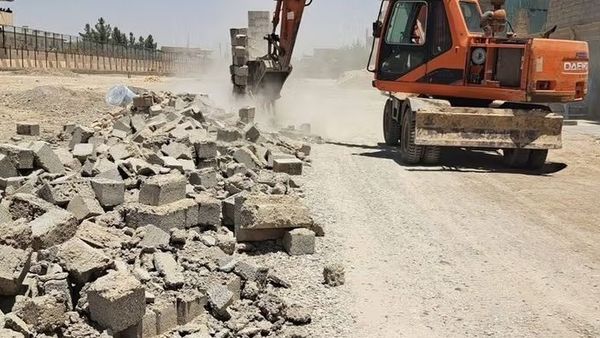 Walls Built by Associates of Taliban Communications Minister Demolished in Lashkar Gah