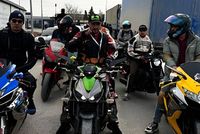 Afghan and Uzbek athletes hold joint motorcycle display in Termez