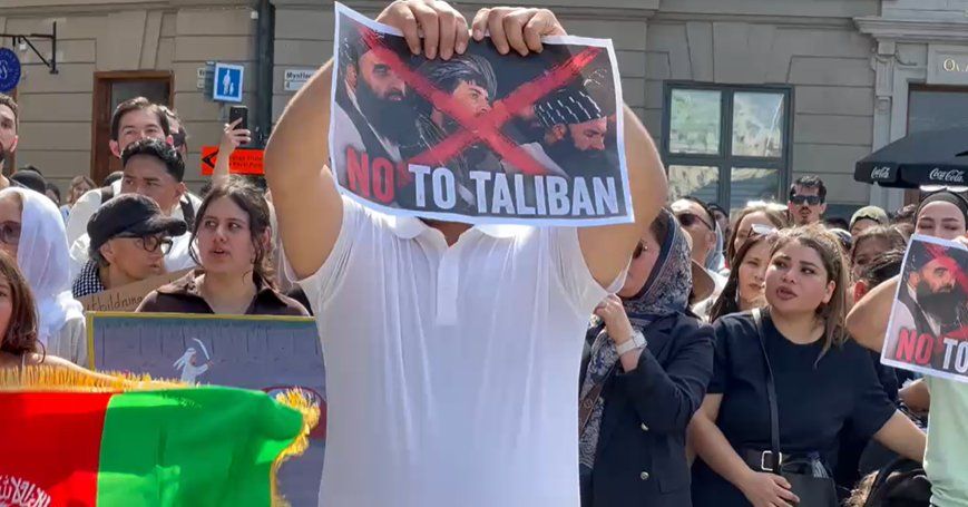 Afghan Activists in Sweden Protest Human Rights Violations in Afghanistan