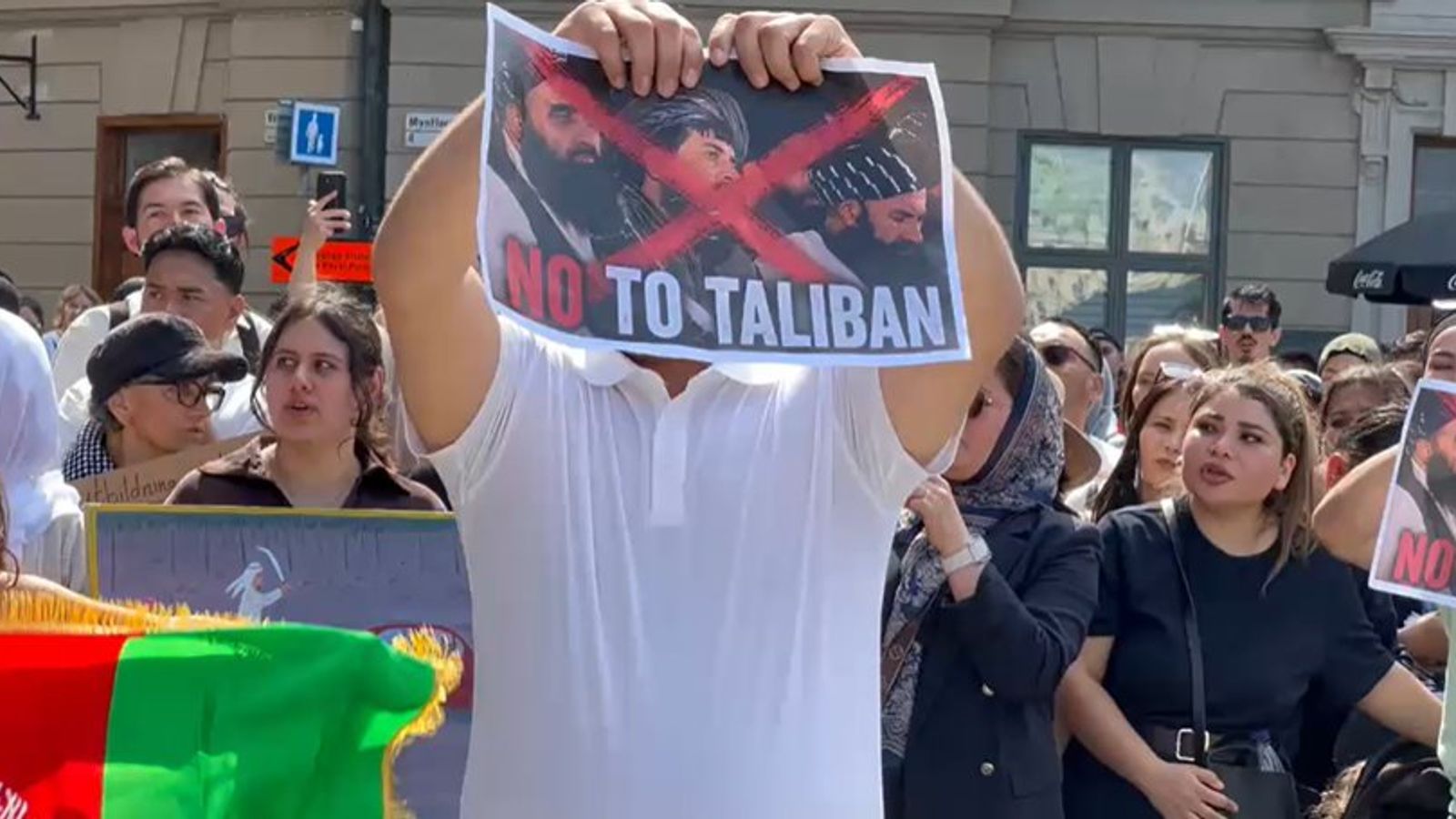 Afghan Activists in Sweden Protest Human Rights Violations in Afghanistan
