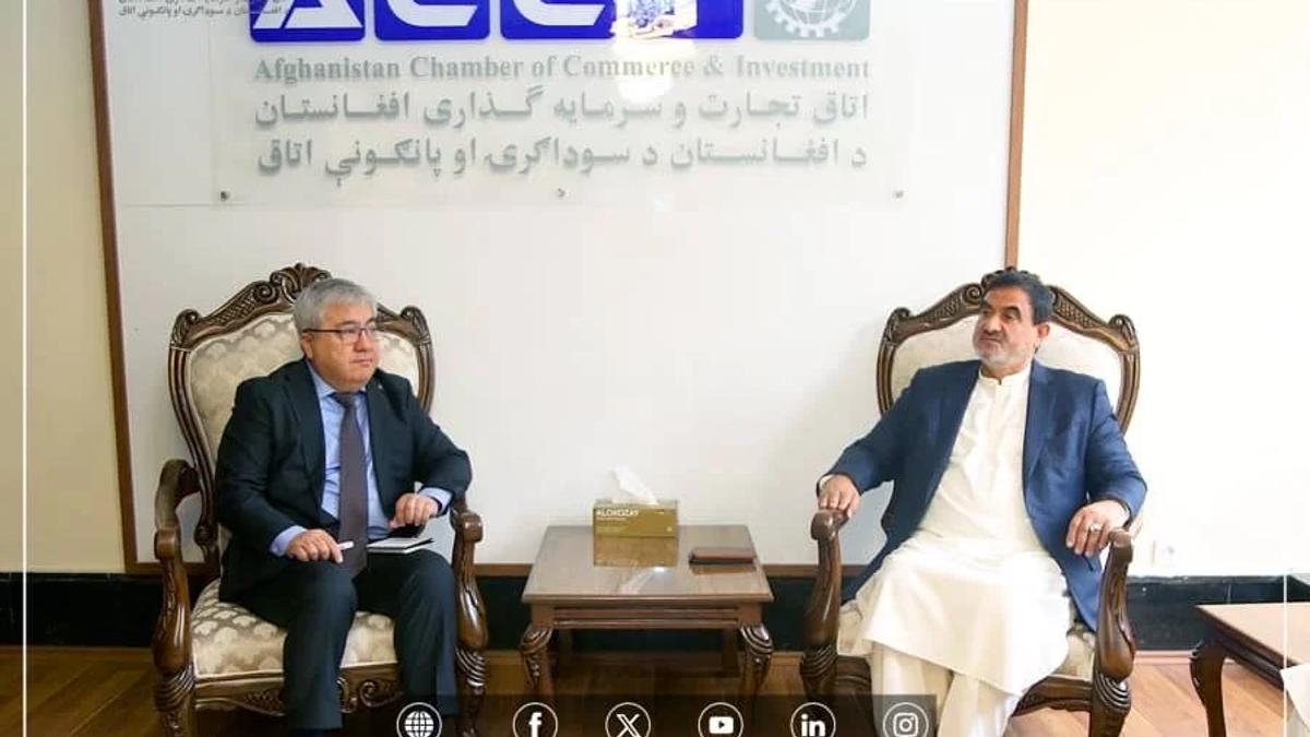 Afghanistan Chamber of Commerce President Meets Kyrgyz Ambassador to Expand Economic Ties