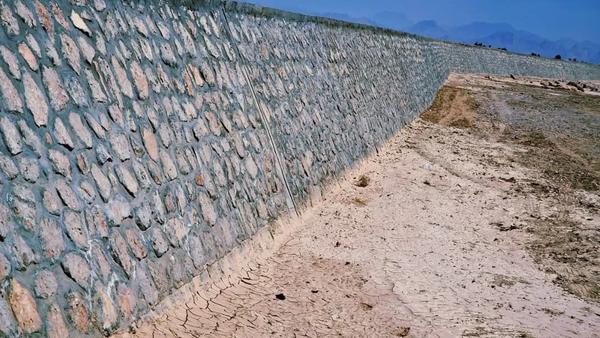 Retaining Wall Project Completed in Farah at Cost of Over 7 Million Afghanis