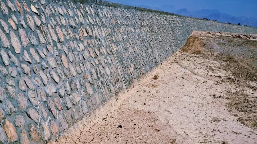 Retaining Wall Project Completed in Farah at Cost of Over 7 Million Afghanis