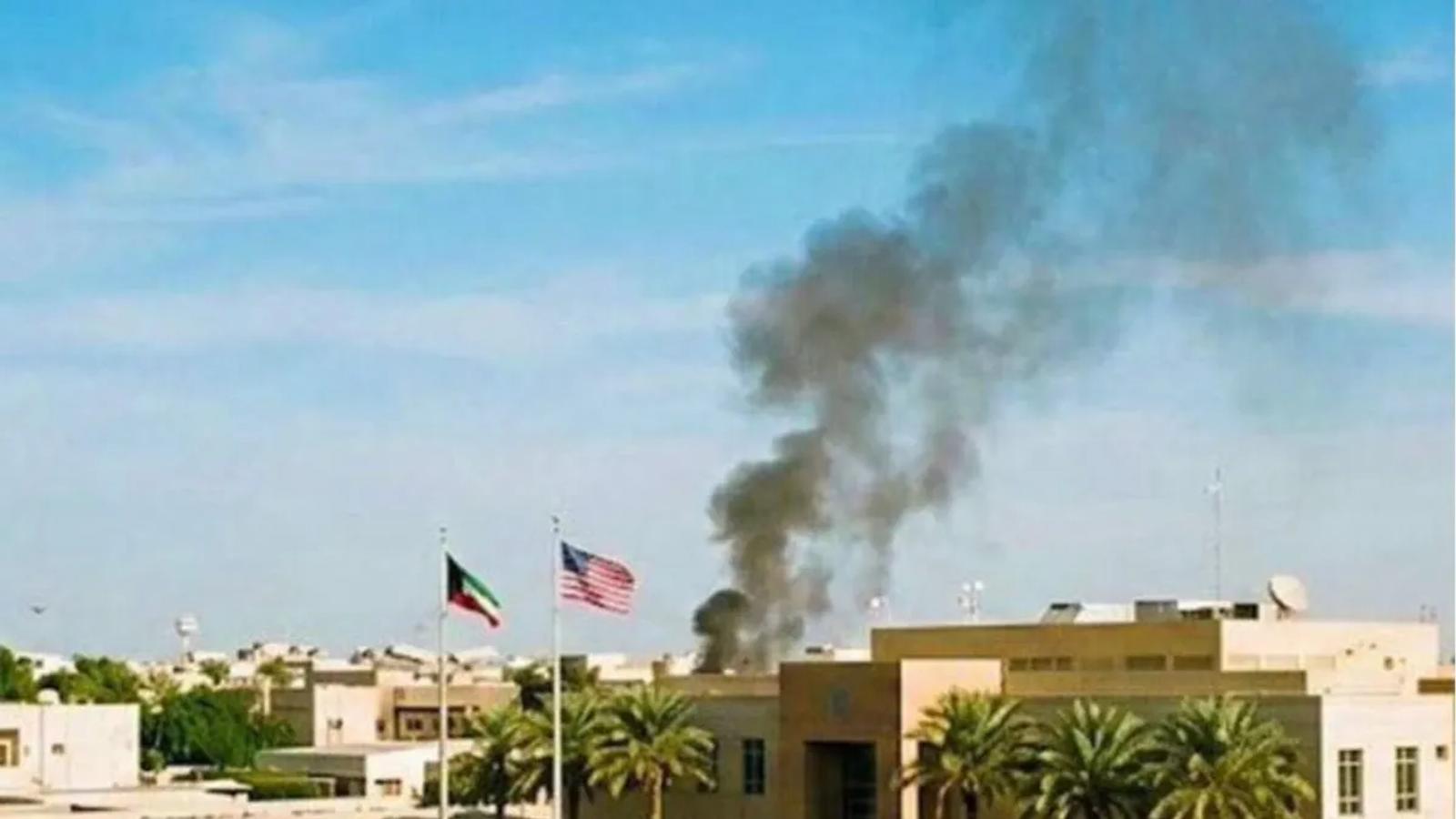 Fire and Smoke Reported at US Embassy in Kuwait After Iranian Strikes