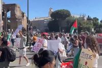 Afghans in Rome Protest Taliban Policies on Women