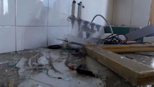 Rockets From Pakistan Damage Health Center in Afghanistan's Kunar Province