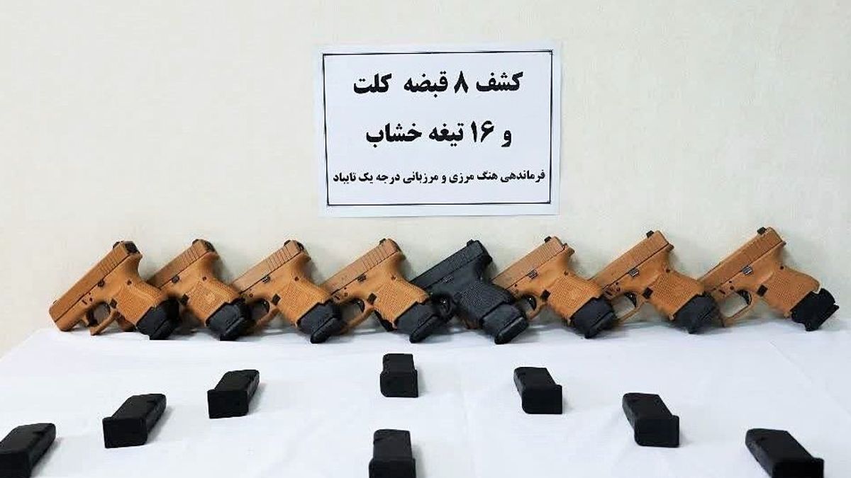 Iranian border police seize weapons near Afghan border in Taybad